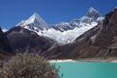 064 Laguna Paron and Piramide Mountain Cordillera Blanca, Peru